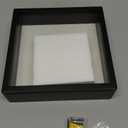 TJ.MOREE Shadow Box Frame 8 x 8 Shadowbox Display Case Picture Frame Memorabilia Wedding Bouquet Flowers Medals Military Photos Memory Box - Black
