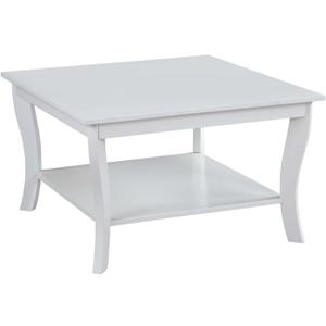Convenience Concepts American Heritage Square Coffee Table, White
