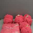 Chunky Yarn for Hand Knitting, Chunky Chenille Blanket Yarn for Crocheting, Bulky Soft Fluffy Chenille for Blanket Project, 8 Pack of 8oz/25yds, Hot Pink