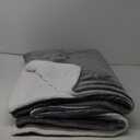 Bedsure Sherpa Fleece Blankets King Size for Bed - Thick and Warm, Soft Fuzzy Plush King Blanket for Winter, Grey, 108x90 Inches