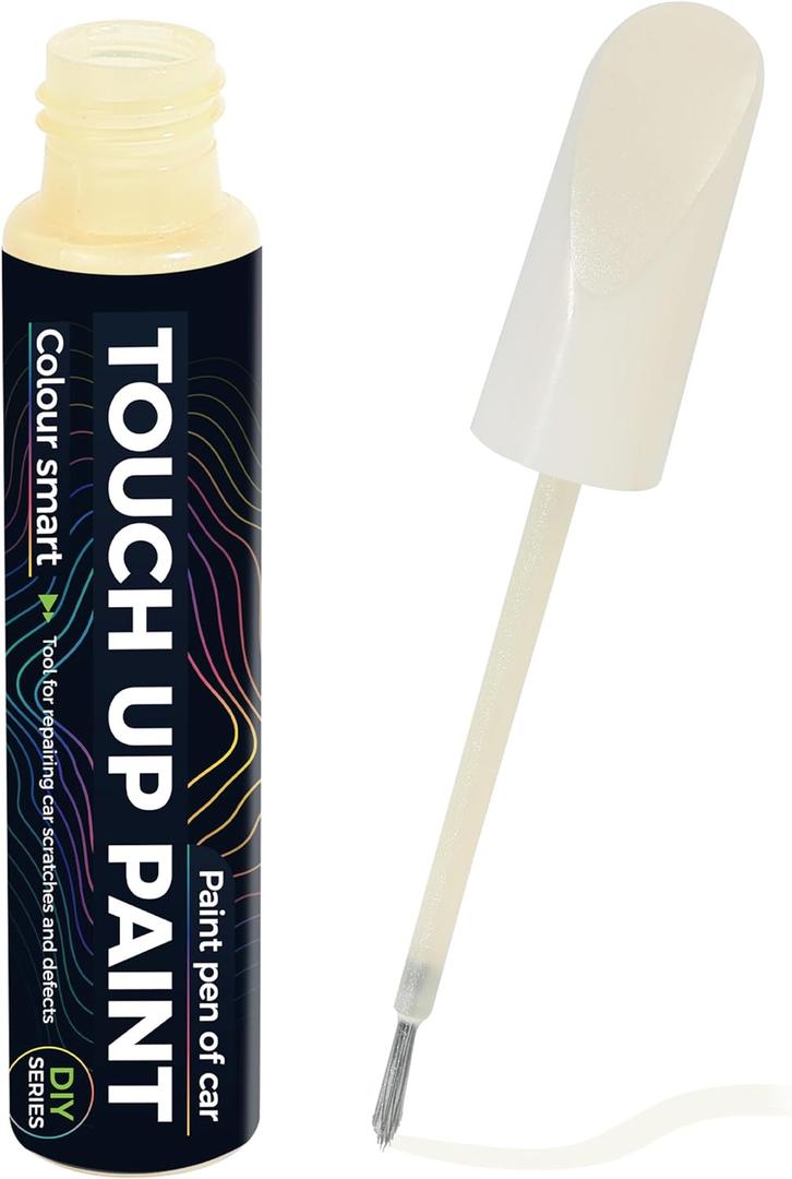 2 x RACOONA Paint Pen,Car Accessories Touch Up Paint Pen,Car Paint Scratch Repair,Car Scratch Remover Pen,Touch Up Paint Pen for Cars,Car Touch Up Paint Pen,Deep Scratches for All Types of Cars (Pearl White)