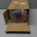 Geelin 12 Sets DIY Ceramic Christmas Gingerbread House Sets Unpainted Gingerbread Houses with Paints Brushes Coloring Xmas Craft Kit for Kids Adult Christmas Party Game Decor, Without Light String