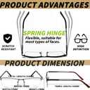 JJWELL 3 Pack Reading Glasses for Men Blue Light Blocking Anti Eyestrain UV, +1.25