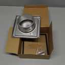 calimaero VKE 4" Inch Dryer Vent Cover  Outdoor Stainless Steel Grille with Moving Flaps  Fits Only with Metal Ducts for HVAC & Dryer Systems