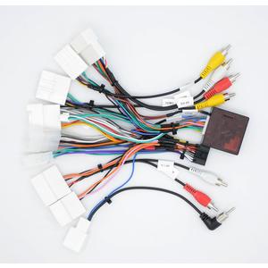 16-PIN Android Car Stereo Wiring Harness with Canbus Box Decoder for Toyota Camry RAV4 Corolla Tundra Sequoia Tacoma Highlander, Supports Original JBL Amplifier, Factory Backup Camera, SWC