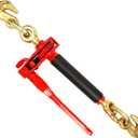 ENJ 4 Pack Folding Handle Load Binder with 2 Grab Hooks, for 5/16-3/8 Grade 70 Transport Chain, Load Binder with 7,100 Pound Working Load Limit