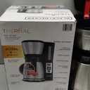 BLACK+DECKER 12 Cup Thermal Programmable Coffee Maker with Brew Strength and VORTEX Technology, Black/Steel, CM2046S