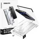 2 x 2 Pack Screen Protector for iPhone 17 Tempered Glass Film 9H+ Hardness 12FT Military Grade Shatterproof, HD Clear, Scratch Resistant, Full Edge Case Friendly Bubble Free Alignment Frame [6.3"]