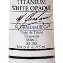 M. Graham & Co. 1/2-Ounce Tube Watercolor Paint, Titanium White Opaque (33-180)