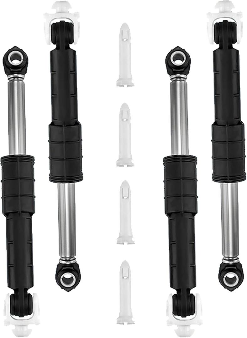 4 Packs WH01X20826 Washer Shock Absorber and Pin for ge Washer Damper Replace WH01X10343 WH01X10260 WH01X10385 WH01X10425 AP4265856 PS1482318 AH1482318 EA1482318 