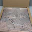 Art3d Drop Ceiling Tiles 24x24 in Bronze (12-Pack, 48 Sq.ft), 3D Wainscoting Panels Glue Up 2x2