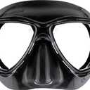 Cressi Adult Small Inner Volume Mask for Scuba, Snorkeling - Marea: Made in Italy (Black/Black)