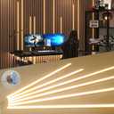 LED Recessed Lighting Kit for Wall Panels - 6pcs Self-Adhesive Wall LED Lights for Interior Wall Decor, 3000k Touching Switch Light for Wood Slat Wall Panels (Touch Sensor Switch)