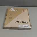 Avant Decor 8 Tiles | Stone Composite Herringbone | Peel and Stick Kitchen Backsplash Stick On Wall Easy DIY Installation 11.25" x 11.53" (Calacatta)