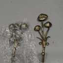 SOFFEE DESIGN 2pcs Metal Gold Coat Hooks with 3D Mushrooms Shape, for Entryway, Bathroom, Bedroom Farmhouse Decoration