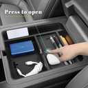 Center Console Hidden Box Organizer Compatible with Honda 2023-2025 2026 Pilot & 2024-2026 Passport & 2024 2025 Ridgeline Interior Accessories Insert Armrest Hidden Organizer Tray