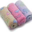 1 Pack 3 Puppy Blankets Super Soft Warm Sleep Mat Bone Print Cute Blanket Fluffy Premium Fleece Pet Blanket Flannel Throw Dog Blankets for Small Dogs Puppy Cat,Small(23"x15")