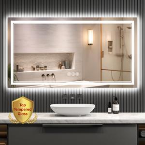 LED WALL MIRROR Defogger Code: NL-11-9035 Size 900*350mm