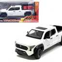 Diecast Model Car Compatible for Toyota Tacoma TRD Off-Road Diecast Model Truck, 1:24 Scale, White, 2024 Limited Edition Die-Cast New Tooling H08778-WH