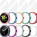 10+4 Pack Bling Case for Samsung Galaxy Watch 8 40mm with Tempered Glass Screen Protector, Glitter Diamond Hard PC Scratch Resistant Protective Cover Compatible with Galaxy Watch 8 40mm