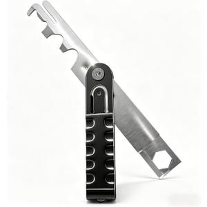 Blibaba Carbon Scraper Tool - Multi-Surface Carbon Removal Tool, Stainless Steel Scraper for Cleaning Hard-to-Reach Areas, Ergonomic Handle for Precision Maintenance
