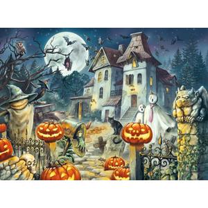 Ravensburger Halloween House 300 XXL Piece Jigsaw Puzzle for Kids - 13264 - Every Piece is Unique, Pieces Fit Together Perfectly