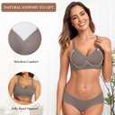 OEAK Womens Wireless Jelly Bras Comfortable Push Up Bra No Underwire Gel Bra Full Support Lift Everyday Seamless Tshirt Bras (XS)