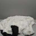 LIFEREVO Fluffy Faux Rabbit Fur Bean Bag Cover (No Filler), Big Luxury Fuzzy Stuffed Animal Storage Bubble Large Bean Bag Chair Home Decor, Comfy Shaggy Furry Beanbag Cover Kids Girls Adults, Beige (Large(38"x38"x40"))