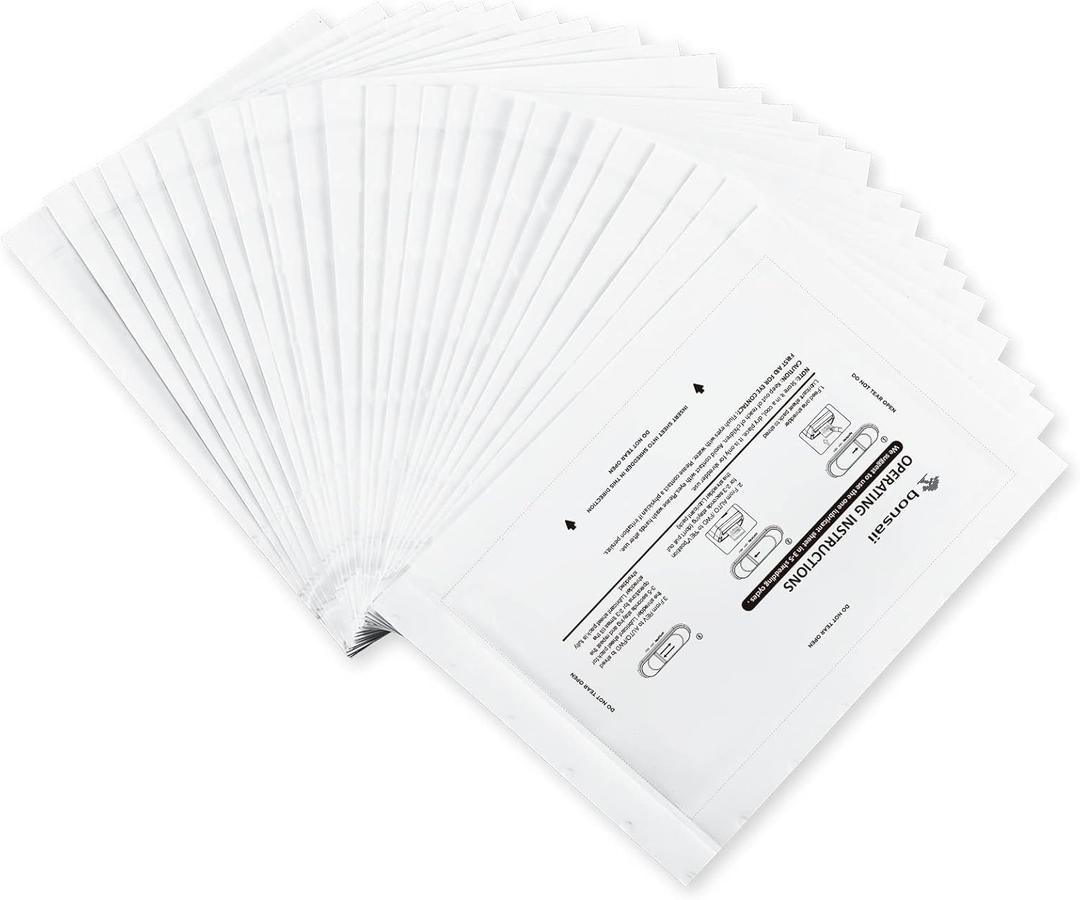 Bonsaii Paper Shredder Lubricant Sheets, 24-Pack (8.4 x 5.9 inch/piece)