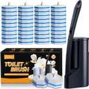 Disposable Toilet Brush - Toilet Bowl Cleaner, Toilet Cleaning Supplies, Toilet Brush with Holder, Toilet Bowl Cleaner Wands40 Refills for Toilet Cleaning and Hygienic Bathroom Maintenance