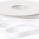 Ribbli Polyester White Velvet Ribbon,3/8 Inches Continuous10-Yard Spool,Christmas Ribbon for Gift Wrapping,Floral Bouquets, Home Decor, Set of 2