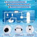 IC40 Salt Chlorine Generator, with OLED Display & WiFi Remote Control,Compatible with Pentair Intellichlor EC-520555,for Above Ground & Inground Swimming Pools