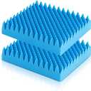 Geiserailie 2 Pcs Egg Foam Pad Eggs Chair Cushion to Relieve Back Foam Christmas Seat Cushion Chair Accessories Pad for Office Recliner Wheelchair Home Car (Egg,Blue) (18 x 16 x 4 inches Egg-Shaped)