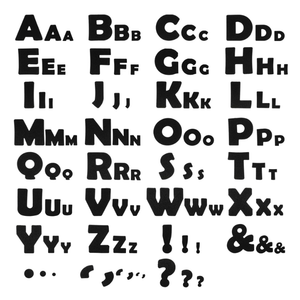 Mooliwe 450 Pcs 7inch, 4inch, 2inch Font Letters and Punctuation Set, Classroom Alphabet Cutout for Bulletin Board Display Home School, a Helper to Inspire Students Learning Interest(Black)