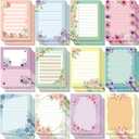 24 Pads Flower Sticky Notes Floral Notepads Flower to Do List Memo Pads 3x4 Inch for Floral Gift Adhesive Notepads for Women Office Home Party Supplies Birthday Gift Appreciation Christmas