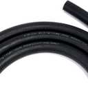 LokoCar Rubber Fuel Hose Line Push Lock 3/4" ID SAE 30R7 NBR 5ft 300PSI Black