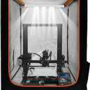 3D Printer Enclosure with LED Lighting, Fireproof Dustproof Tent Constant Temperature Protective Cover for Creality Ender 3 V3 SE/KE/Ender 3/Ender 3 Pro/Ender 3V2/Ender 3S1/Neo/Anycubic Elegoo, Medium