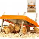 Brooder Heater for Chicks Height Adjustable: Heating Plate with Easy- Cleaning Plate Poultry Coop Warmer 10" x 10" for 15 Chicks