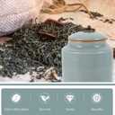 ABOOFAN Ceramic Storage Canister 13.5 Oz Porcelain Kitchen Jar with Airtight Lid for Coffee Tea Sugar Food Organization Desktop Storage Box