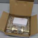 Mega Handles Ronn Passage Lever Door Handle Set for Hallway, Closet and Bathroom, Heavy Duty Door Levers, Fits All Standard Door Sizes, Screws Included - Satin Brass (1 Pack)