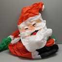 8FT Santa Claus Christmas Inflatable Outdoor Decoration Delivering Presents Welcome Home Set LED Lights Builtin Blow Up Garden Lawn Yard Holiday Party