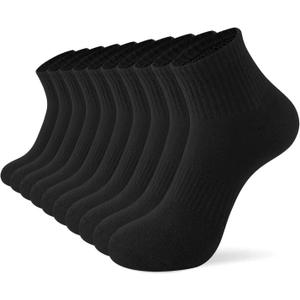 Irisbear Ankle Socks for Women, Cotton Gym Socks Thin Running Socks 5 Pairs