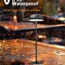 4 x 4 Pack Led Cordless Table Lamps Rechargeable,Table Lights Battery Operated-IP65 Waterproof-for Outdoor Patio/Restaurants/Home/Dinner/Table Lighting-Touch Control & Dimmable