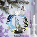 2 x Stained Glass Ornament, Wolf Christmas Decorations, Christmas Ornaments for Tree, Holiday Ornament, Wolf Gifts, Holiday Party Gifts, Gift Ideas & Xmas Gift