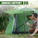Yaocom Fiberglass Tent Poles Replacement Pre Assembled Black Tent Poles Camping Rod Parts for Hiking Outdoor Camping Backpacking