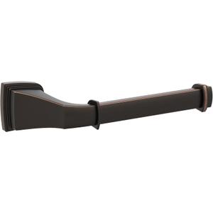 Amerock BH36031ORB | Oil Rubbed Bronze Single Post Toilet Paper Holder | 7-7/8 in. (200 mm) Length Toilet Tissue Holder | Revitalize | Bath Tissue Holder | Bathroom Hardware | Bath Accessories