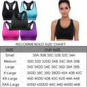 Women's Seamless Racerback Sports Bra High Impact Support Yoga Gym Workout Fitness (M)