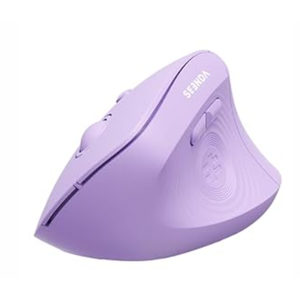 seenda Ergonomic Mouse Wireless, MOU200 Bluetooth Vertical Mouse - 3 Multi-Device Connectivity,1000/1600 /2400 DPI, Ergo Optical Mice for Windows, Mac OS, Computer/PC/Laptop, Purple