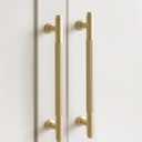 10 Pack 5 Inch(128mm) Brushed Gold Cabinet Handles Knurled Kitchen Cabinet Pulls Cupboard Kitchen Hardware Drawer Pulls Dresser Handles