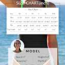 popvil One Piece Swimsuit 2025 Tummy Control Women Bathing Suit Shapewear Swimsuits Slimming Neon Cute Tie Back Swimwear (Black, M)